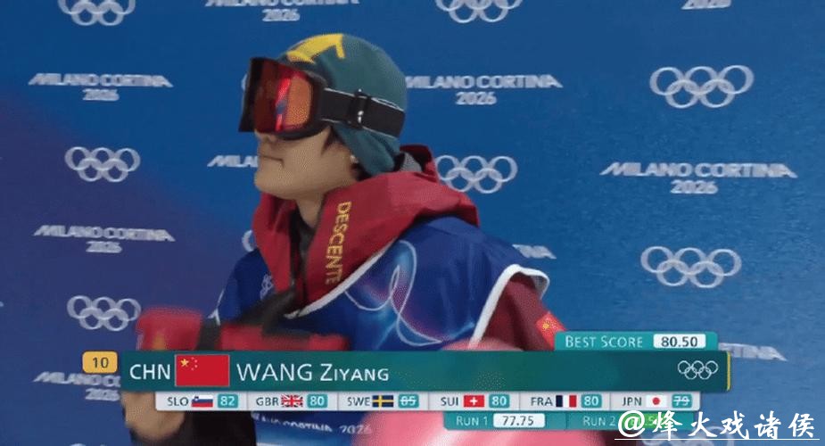 单板滑雪男子U型池预赛 王梓阳排名第10晋级决赛